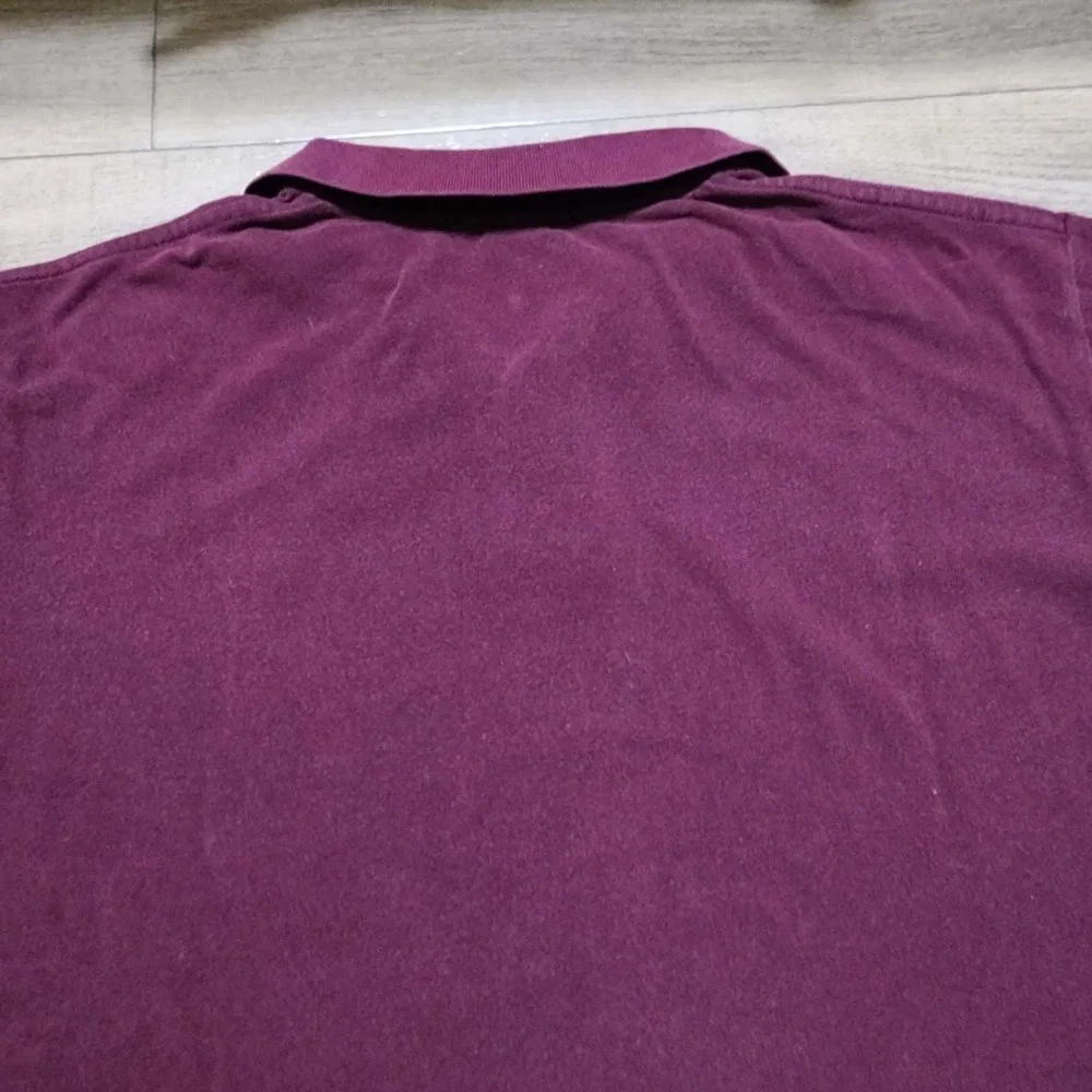 Polo Ralph Lauren Mens XXL Burgundy Maroon Short Sleeve Pique Polo Pony Logo